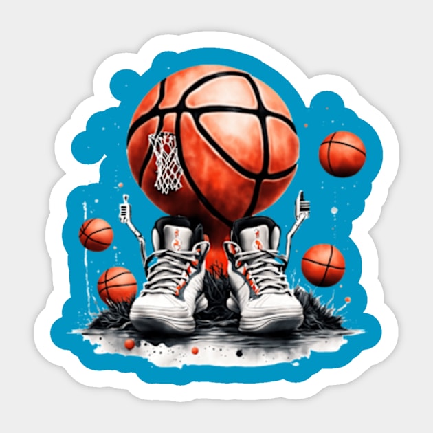 Basketball lovers Sticker by Mr hicham